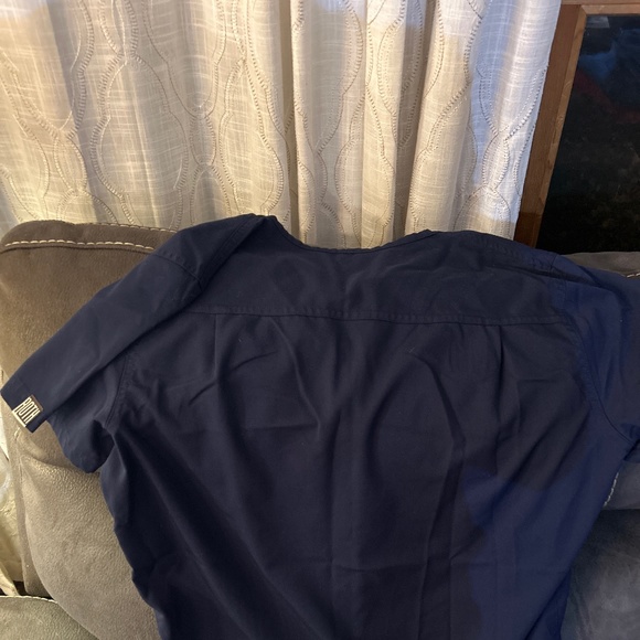 Roth Navy Blue Scrubs Top and Pants - Picture 3 of 5